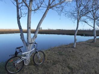bicycling in the Ebro Delta